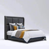 France Luxury Upholstered Bed in Leatherette