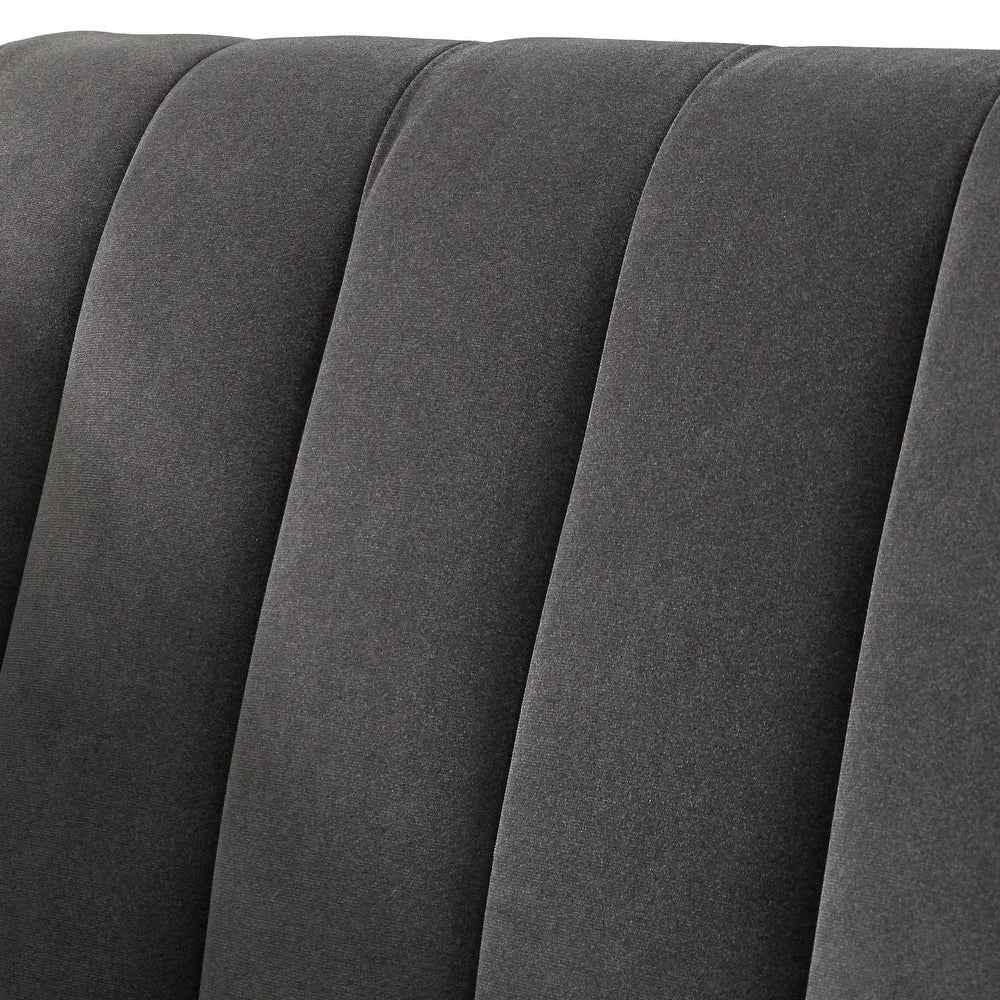Boombox Luxury Straight Line Sofa Set in Suede