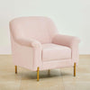 Inox Kings-well Barrel Accent Chair in Pink - Luxe Maple