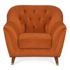 Nuke Couch Accent Chair in Orange Color - Luxe Maple