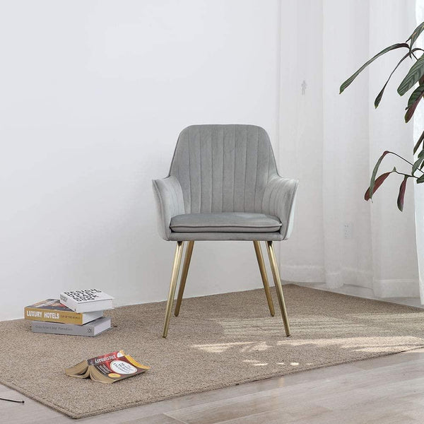 Oppo Suede Accent Chair - Luxe Maple