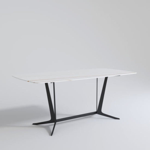 Lexus Luxury 6 Seater Dining Table in Blue - Luxe Maple