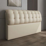 London Luxury Upholstered Bed in Leatherette beige