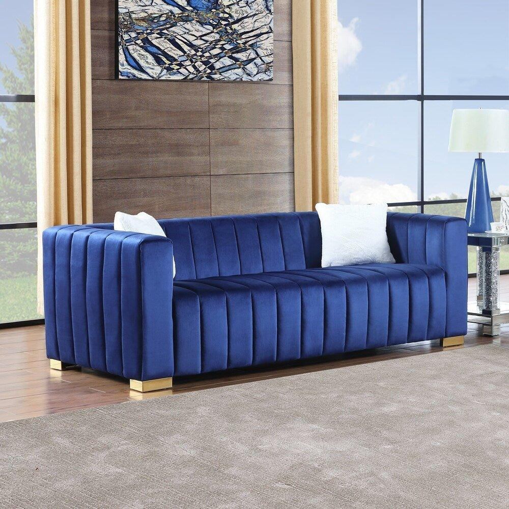 Proline Sofa Set with SS Legs Blue