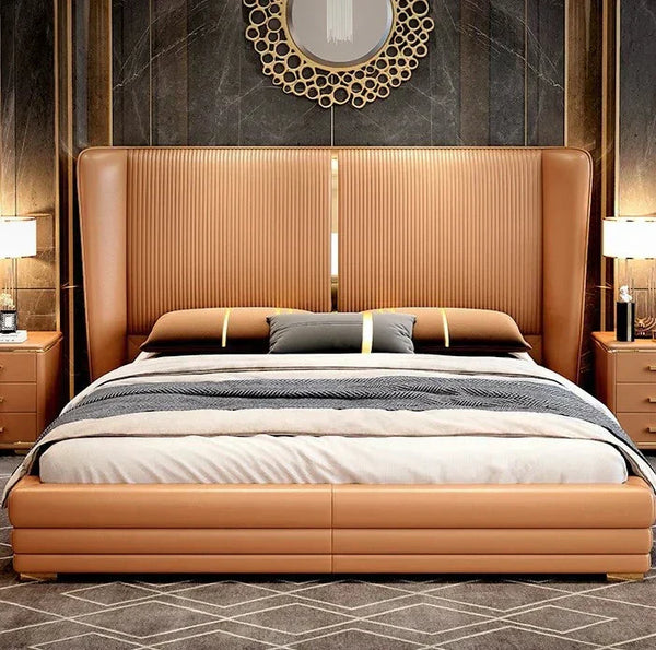 Vitara Luxury Upholstered Bed in Leatherette
