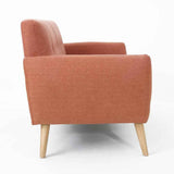 Heffy Modern Sofa Set in Suede