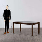 Rolex 6 Seater Dining Table in Grey/Wenge