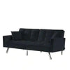 Blockbox Modern Suede Sofa Sets - Luxe Maple