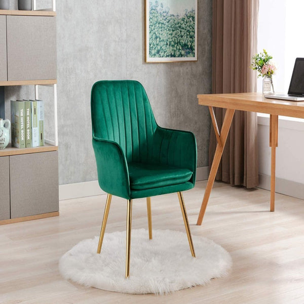 Oppo Suede Accent Chair - Luxe Maple