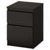 Kelix Engineered Wood Wenge Finish Bedside Table.