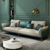 Mono Luxury Modern Suede Sofa Sets In Leatherette - Luxe Maple