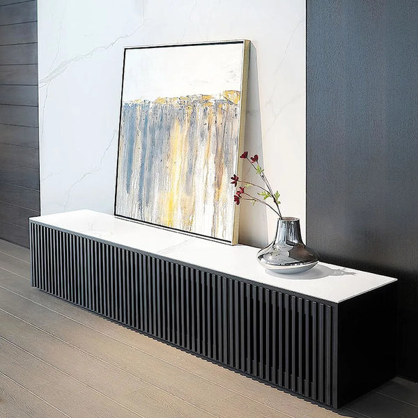 Golf Luxury TV Unit in Black - Luxe Maple