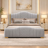 Mario Luxury Upholstered Bed in Leatherette