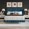 Bravo Luxury Upholstered Bed Without Storage in Suede.