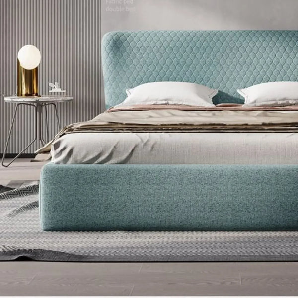 Vivo Luxury Upholstered Bed in Suede
