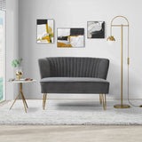 Beccy Luxury Straight Line Sofa Set Grey
