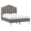 Classic Uniline Luxury Upholstered Bed Without Storage in Suede.