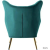 Becky Suede Accent Chair - Luxe Maple