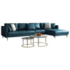 Pluto Luxury Modern Leatherette Sofa Set in Green - Luxe Maple