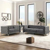 Livup Chesterfield Sofa Set - Luxe Maple