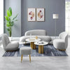 Donald Luxury Modern Suede Sofa Set in Grey (Living Room Combo) - Luxe Maple