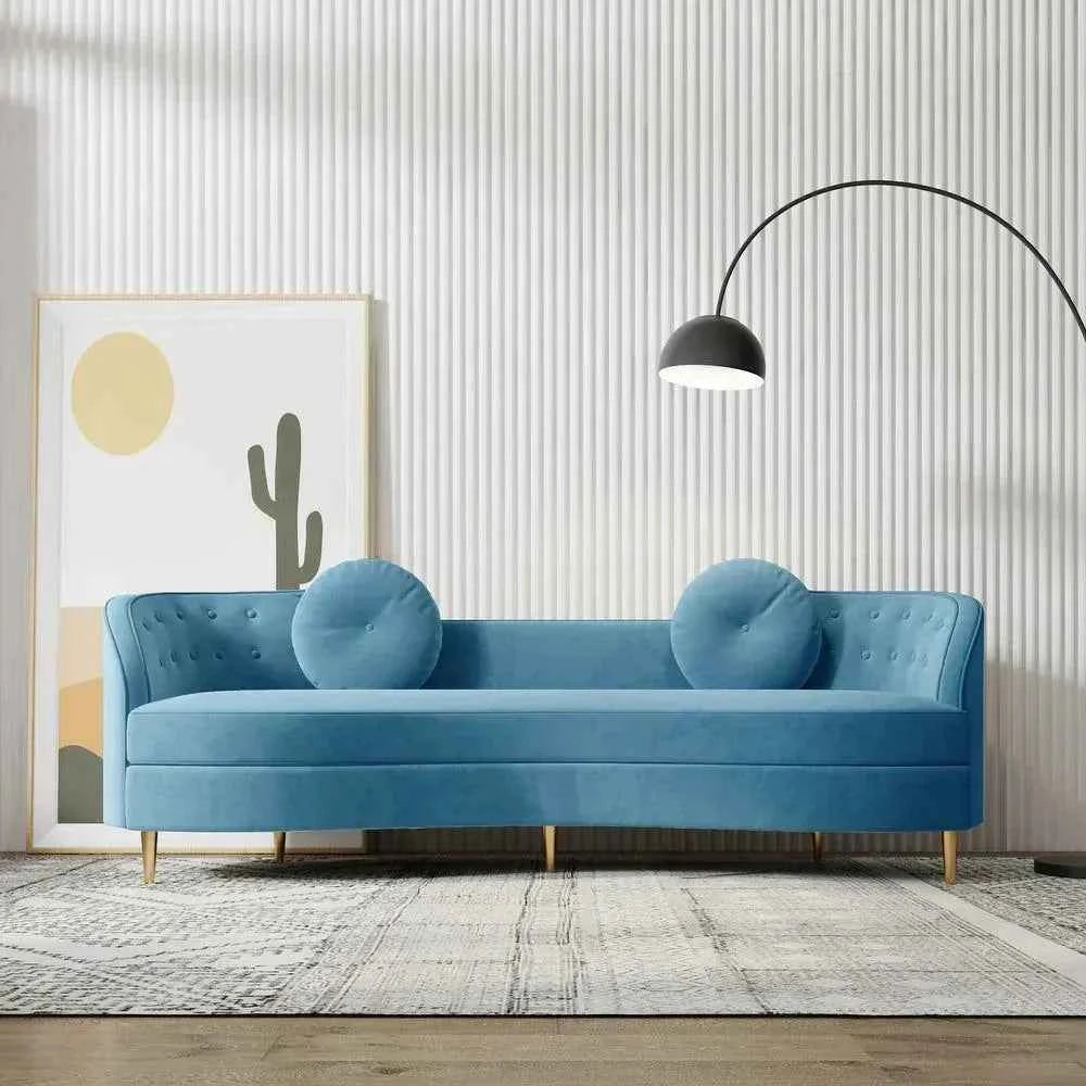 Perfecto Luxury Modern Suede Sofa Set