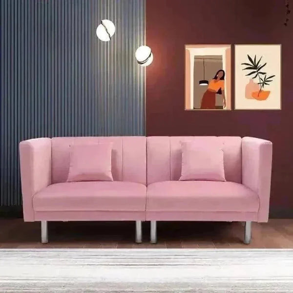 Dolcy Line Sofa Set in Pink - Luxe Maple