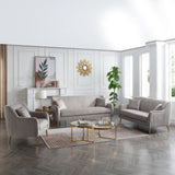 Tesla Straight Line Sofa Set in Grey 3+2+2 Seater