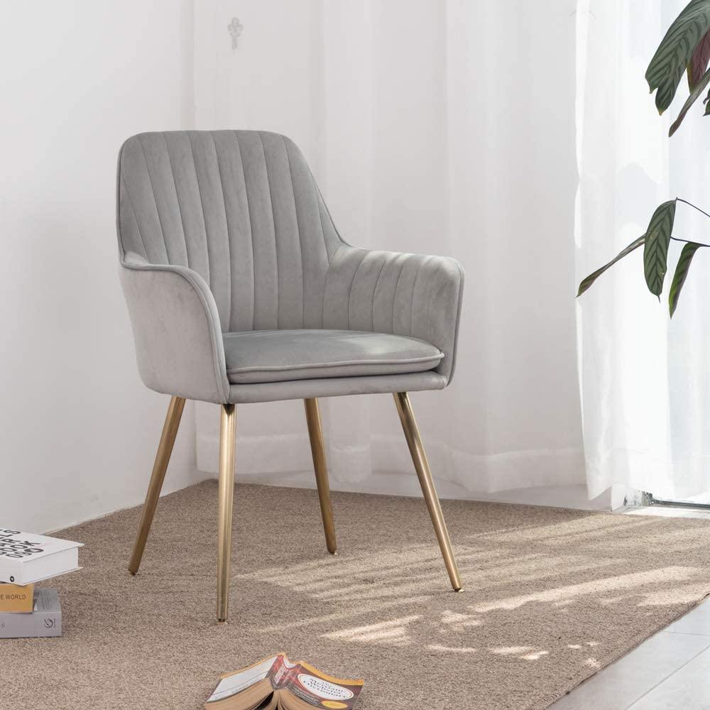 Oppo Suede Accent Chair Grey