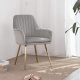 Oppo Suede Accent Chair Grey