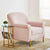 Inox Kings-well Barrel Accent Chair in Pink - Luxe Maple