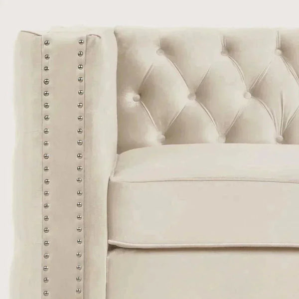 Livup Chesterfield Sofa Set - Luxe Maple