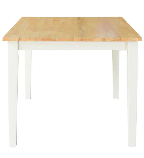 Smarty 6 Seater Dining Table in White Color