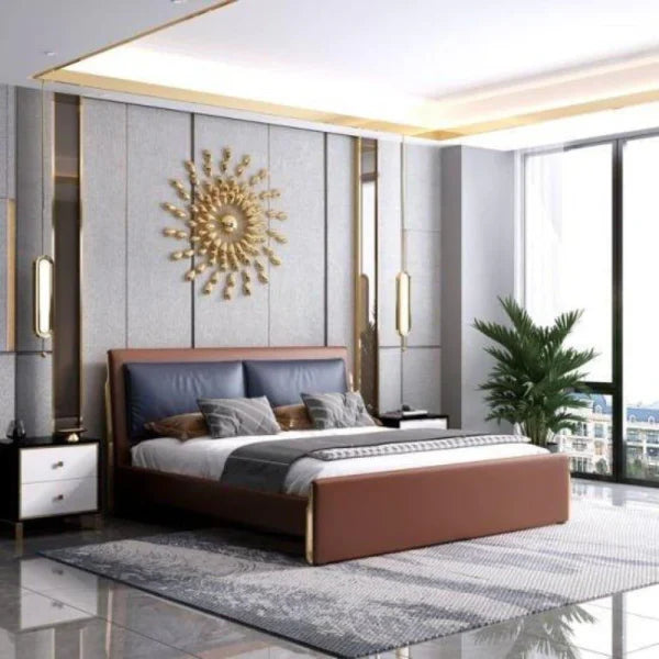 Kiko Luxury Upholstered Bed In Leatherette