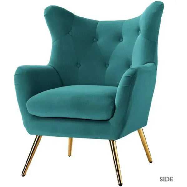 Becky Suede Accent Chair - Luxe Maple