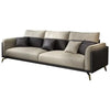 Mono Luxury Modern Suede Sofa Sets In Leatherette - Luxe Maple