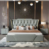 Mastro Premium Upholstered Bed In Leatherette King Pro