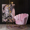 Butterfly Accent Chair in Pink Color - Luxe Maple