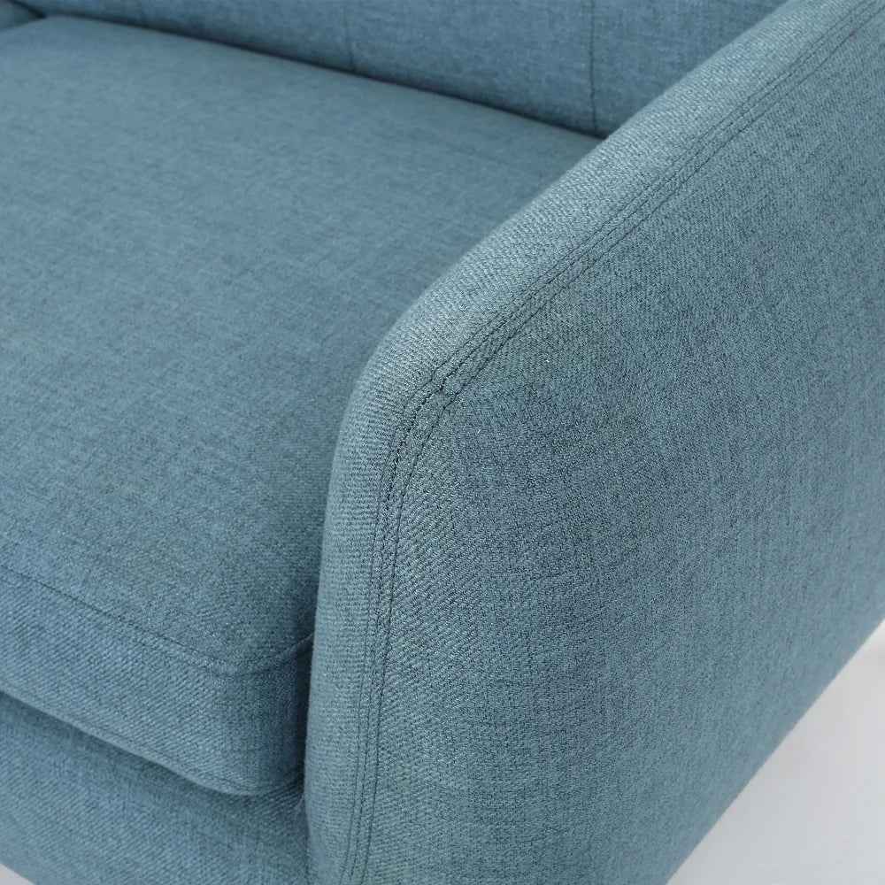 Heffy Modern Sofa Set in Suede