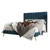 Bravo Luxury Upholstered Bed Without Storage in Suede.