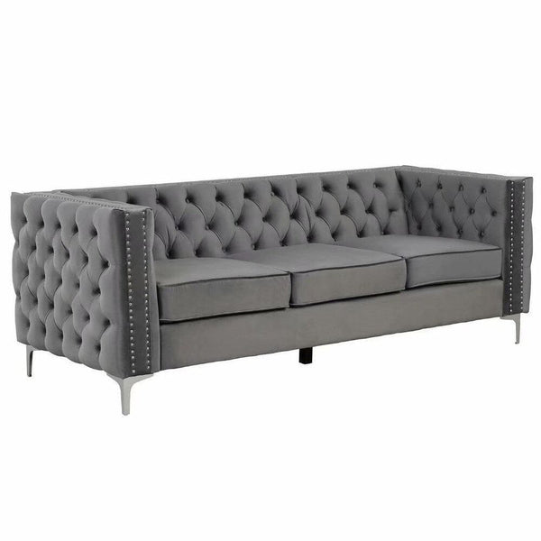 Livup Chesterfield Sofa Set - Luxe Maple