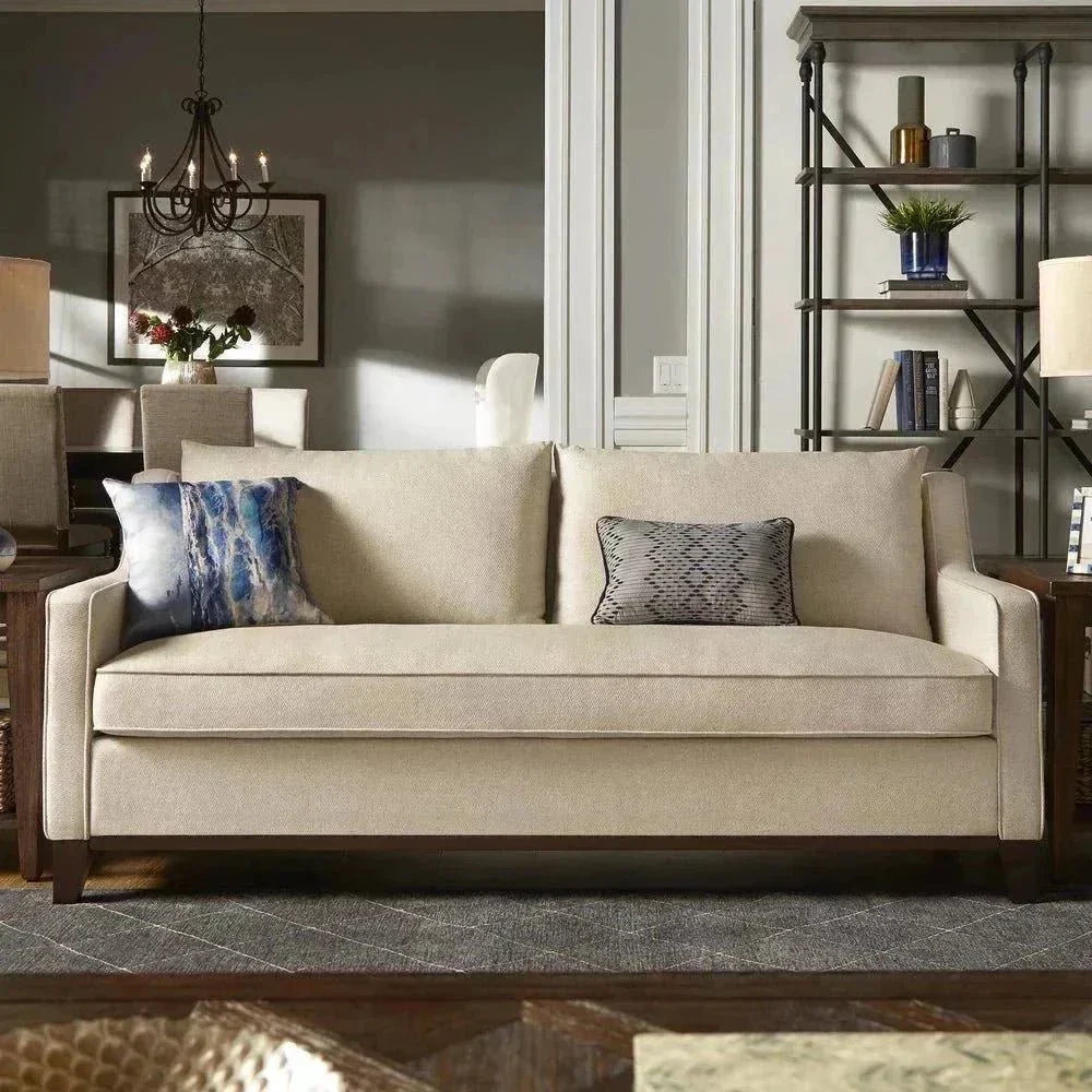 Donald Luxury Straight Line Sofa Set 3 Seater Beige