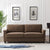 Tox Straight Line Sofa Set in Brown - Luxe Maple