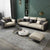 Mono Luxury Modern Suede Sofa Sets In Leatherette - Luxe Maple