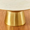 Nano Center Table in Gold Finish.