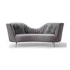 Angel Wing Luxury Modern Suede Sofa Set