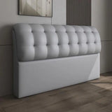 London Luxury Upholstered Bed in Leatherette grey