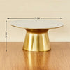 Nano Center Table in Gold Finish.