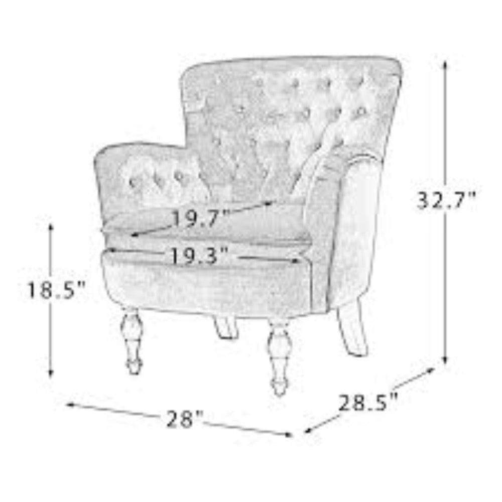 Husky Suede Accent Chair