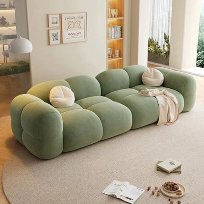 Bumble Bee Premium Sofa Set in Suede Green